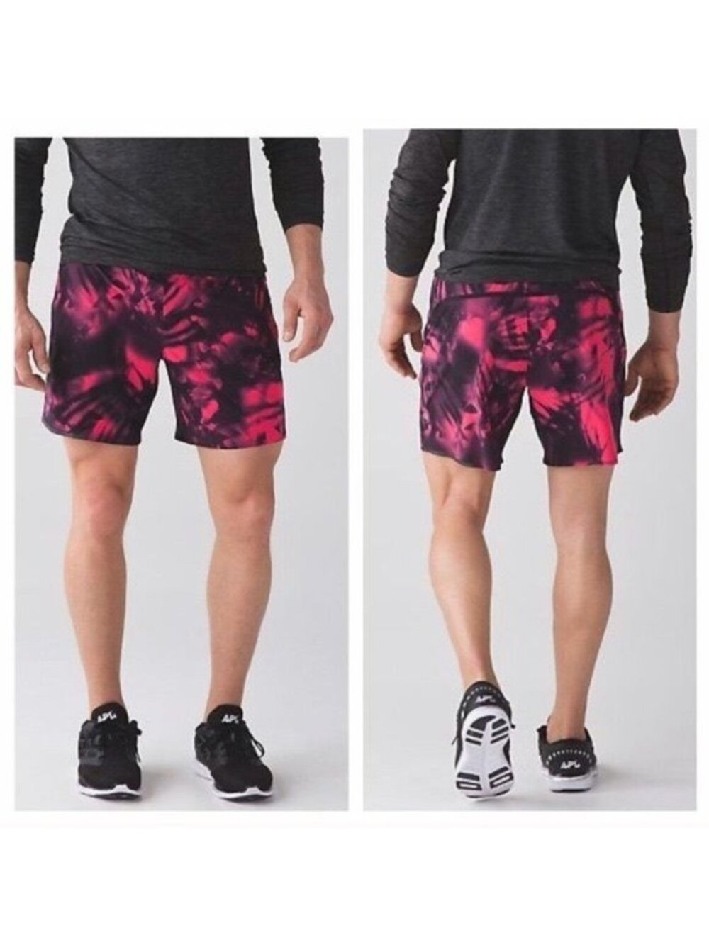 Lululemon Men's Surge Shorts 10" Jungle Floor with Breathable Liner Size Large